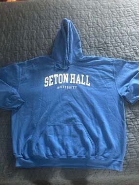 Seton Hall University Vintage Blue Hoodie